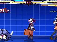 Kuromaru Battles Arcana Heart in Intense Anime Showdown