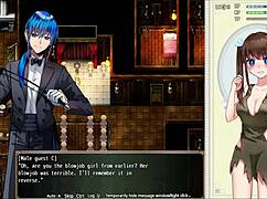 Emma repays debt with blowjob in bondage group