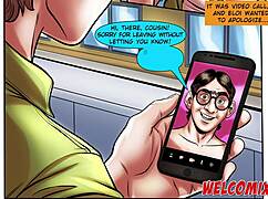 Nerd Engages in Anal Play with Curvy Woman via Video Call