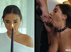 Kyler Quinn Rides Jmac Sideways, Choking And Cumming Hard!