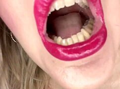 Bimbo Goddess In Lingerie Obsesses Over Huge Tongue Fetish