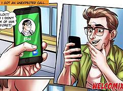 Nerd Engages in Anal Play with Curvy Woman via Video Call