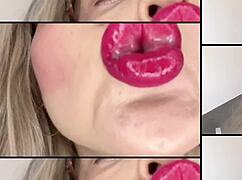 Bimbo Goddess In Lingerie Obsesses Over Huge Tongue Fetish