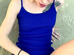 Blonde Teen 18+ Kiara Cole Enjoys Public Encounter After Break-In