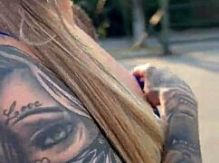 Blonde Feels Excited Showing Big Ass And Pussy In Public Market