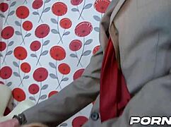 Chubby British Maid Bonnie Rose in Intense Encounter Before Boss Meal