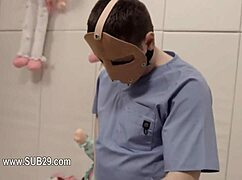 Have you seen this extreme bdsm babe getting copulated with ropes in anal?