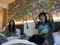 Girlfriend Cheats with Step Sister, Covered in Cum - Effy Cutie and Cami Strell