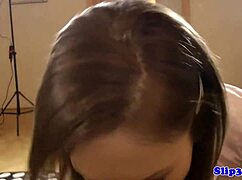 Gorgeous European Teen 18+ Sucks Cock in POV