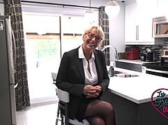 Bianca, the Curvy Quebec Milf, Shows Off Big Tits in Sexy French Lingerie