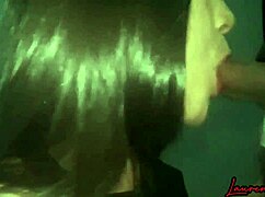 Laurencat twerks and takes cumshot in mouth close up. So sloppy!