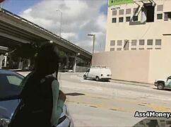 Blue-Eyed Sporty Chick Banged Intensely for Cash