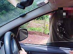 naughty bia flaunts wet pussy and breasts on street!