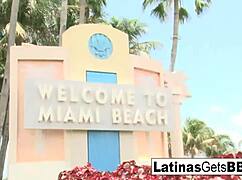 busty latina redhead enjoys an interracial dick down hard