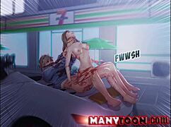 Girl Delivers Intense Blowjob in Amateur Hentai Style