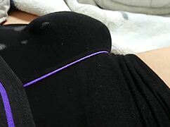 Asian guy cums in underwear and jerks more