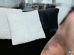 Hot brunette plays with her pussy on webcam.