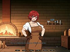 Tomboy Girl Masturbates in Hot Forge Hentai Game Episode 1