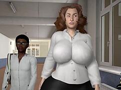 Freaky BBC Meets Their Next Sexual Conquest in Wild 3D Cartoon with Monster Cock