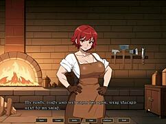 Tomboy Girl Masturbates in Hot Forge Hentai Game Episode 1