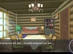 The witch faces another naked prison in this hentai game.