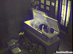 Couple Fucking Hardcore In Coffin Caught On Hidden Camera