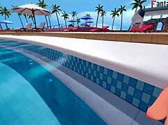 anzu mazaki fucking hard on the pool 4 yu-gi-oh ahegao step bikini tea gardner full fantasyking3