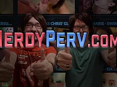 Real Milf Sucks Nerd's Dicks