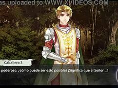 The witch faces another naked prison in this hentai game.