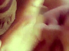 Wife performs rimjob on husband