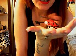 your italian mistress places her dirty feet on your face, crushing you like a toy helicopter