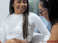 Madison Wilde Seduces Latina Xxlayna Marie for Massage