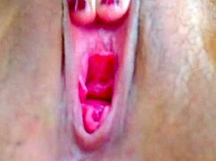 playing with my wet pussy squirting cum