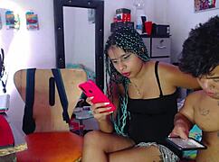 amateur study afternoon turns hot with blowjob, ass massage, and fucking best friend at home