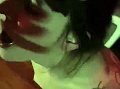 Beautiful Bondaged Tattooed Girlfriend Sandraxo1 Gives Homemade Blowjob
