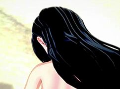 Tsuyu Froppy In Hot Swimsuit Wants To Do It On The Beach