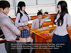 Brunette college babe in erotic anime hentai game action. Her big tits steal the show every time.