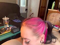 Beautiful Skinny Woman Orgasms From Big Hard Cock Blowjob