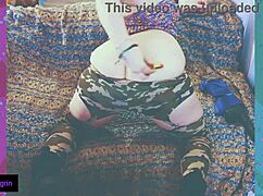 Bbw Harley Quinn in costume masturbates with dildo for Mr J