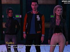 Two Young 18+ Sluts Share One Cock In Public Outdoor Threesome