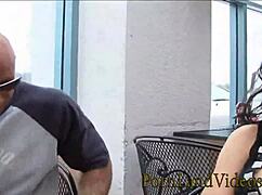 Victoria, this dirty german slut, is testing out a big white american cock