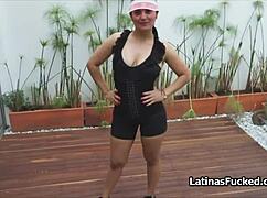 Fucking curvy Latina amateur Camila on casting 😈💥