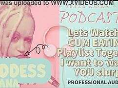 Kinky Podcast Hosts Share Cum Eating Playlist with Slurping Action