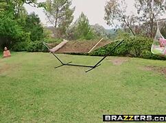 man, brazzers casey calvert sneaks into yard for wild squirting