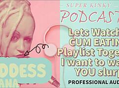 Kinky Podcast Hosts Share Cum Eating Playlist with Slurping Action