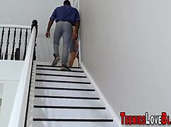 Teen Sucks Huge Black Cock In Interracial Hd