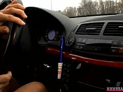 i’m a horny milf taxi driver banging strangers and swallowing their cum on the job.