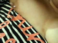 Beautiful breasts and toy play with Chichon