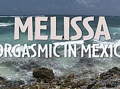 Melisa achieves orgasmic pleasure in mexico with her shaved pussy and wet ass