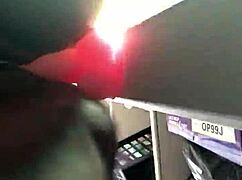 Fat Ebony Pussy Drips Wet Cum from Dildo Fucking and Squirting Solo